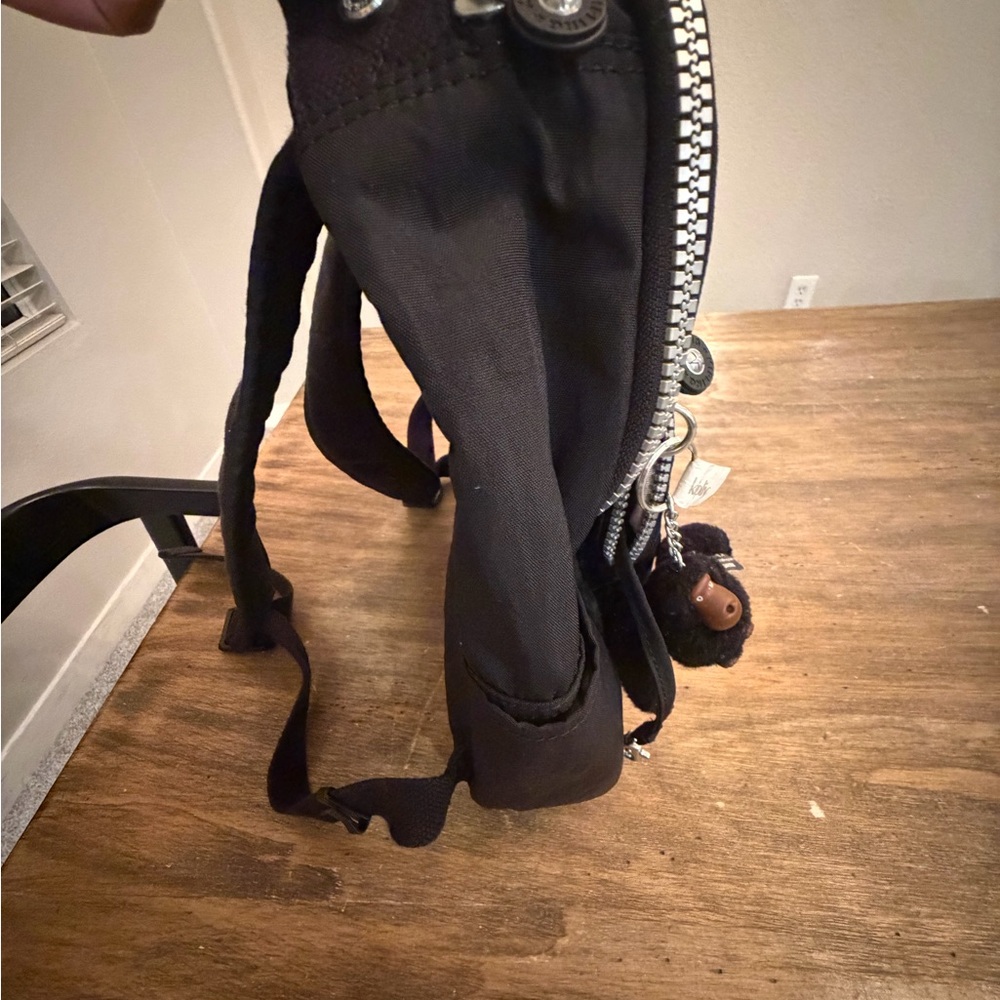 Black Kipling Tablet Backpack Matching Monkey Key… - image 4